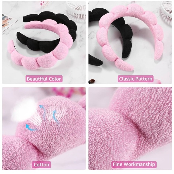 ZTOMINE SET OF 2 SKINCARE HEADBANDS - Picture 5 of 11